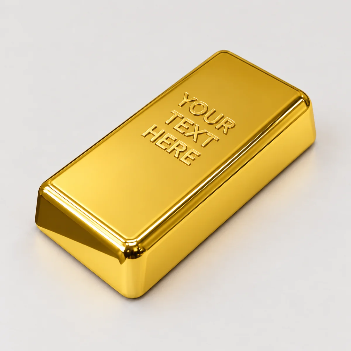 Gold Tone Bar Paper Weight - view 2